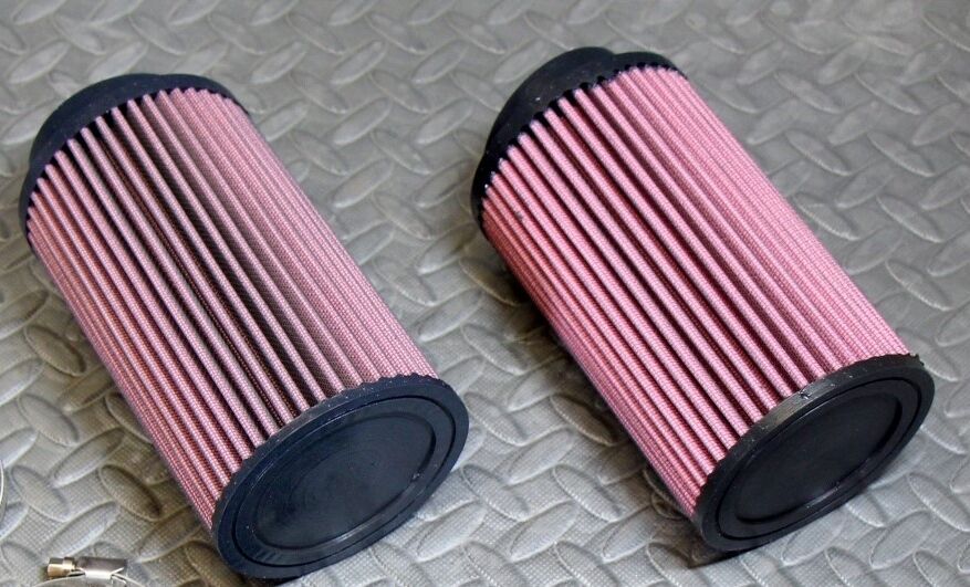 2 X NEW BANSHEE K+N STYLE AIR FILTERS MIKUNI STOCK SIZE CARBS PODS + OUTERWEARS 4