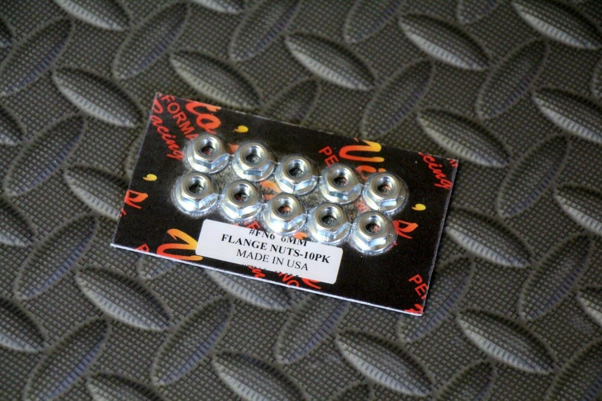 10 x Vito's Performance 6mm Flange Nuts Yamaha Banshee BLASTER 1987-2006 YFS200 1
