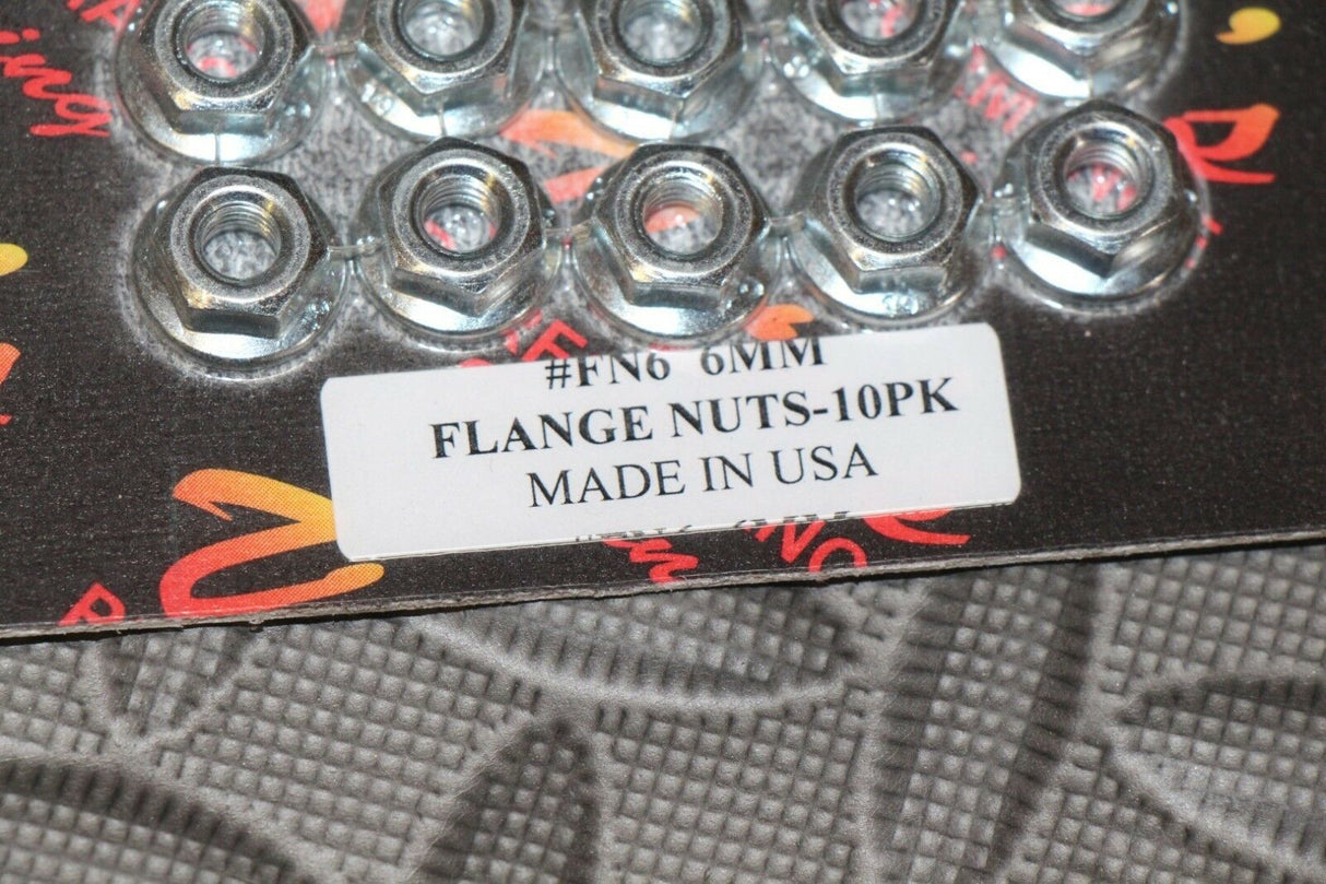 10 x Vito's Performance 6mm Flange Nuts Yamaha Banshee BLASTER 1987-2006 YFS200 2