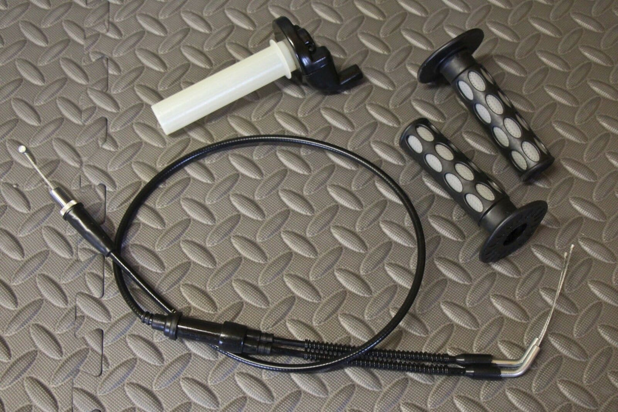 VITO's Banshee Mikuni carb twist throttle setup + grips + cable 1987-2006 2