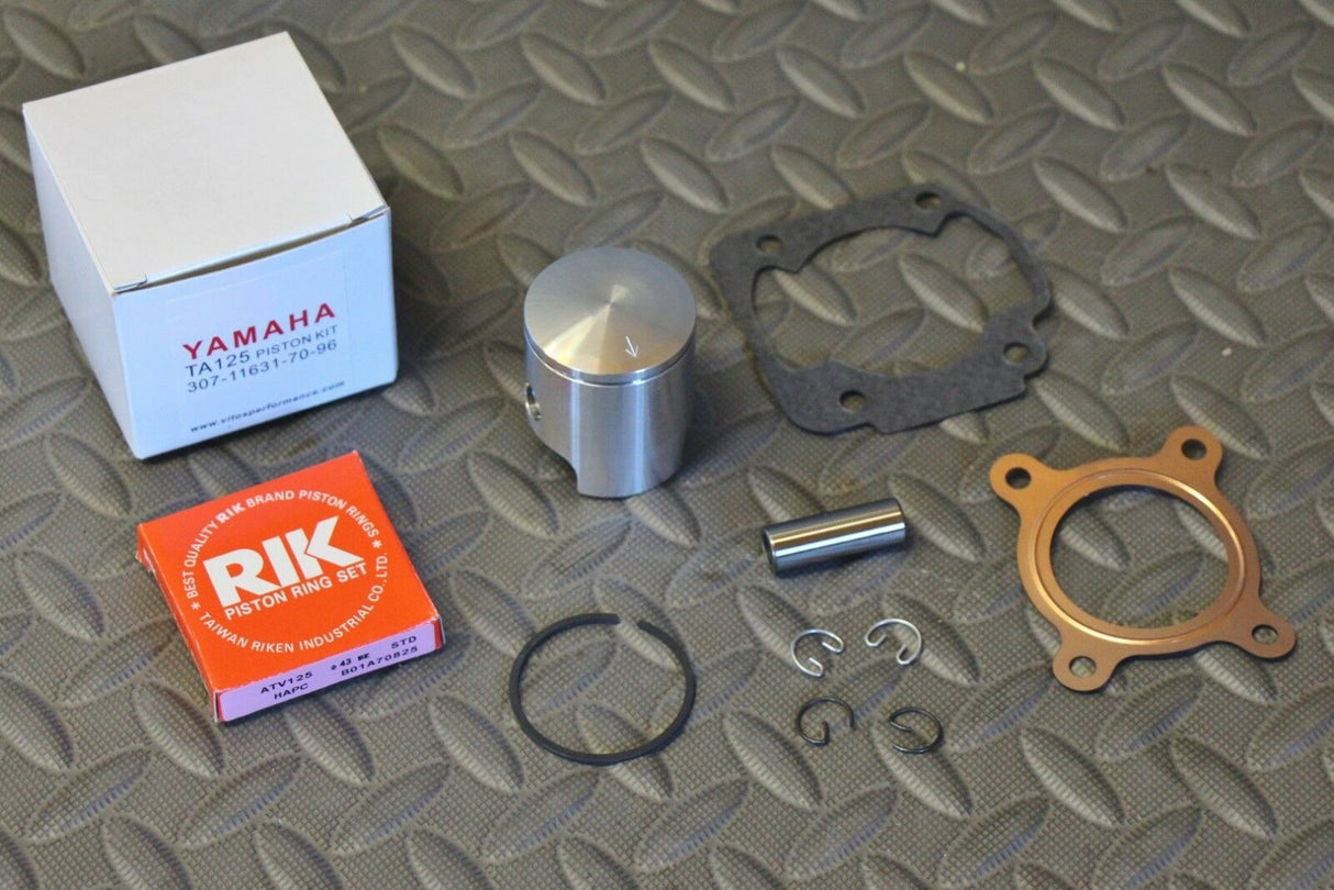 Vito's Yamaha TA125 Piston + gasket kit-pin-clips RIK ring TA125 307-11631-70-96 1