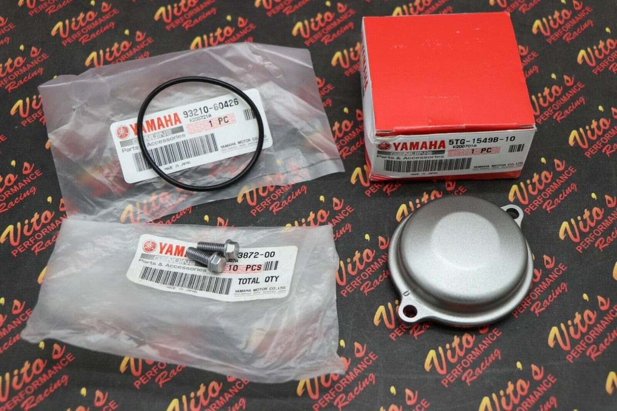 NEW starter gear cover cap kit with o-ring seal + bolt Yamaha YFZ450 2004-2009 1