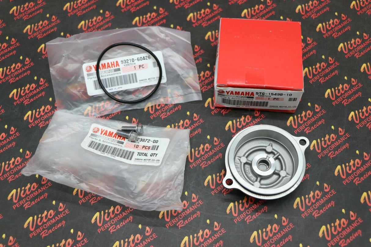 NEW starter gear cover cap kit with o-ring seal + bolt Yamaha YFZ450 2004-2009 2