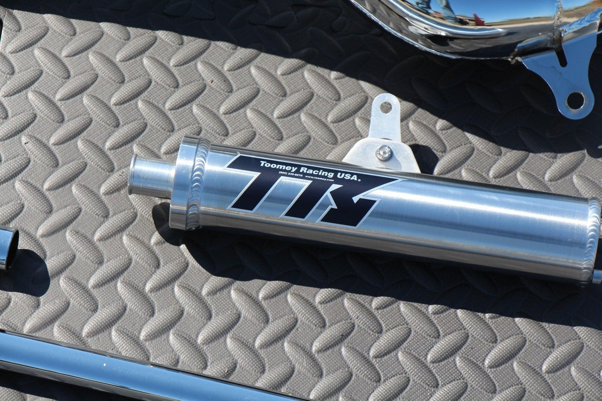 NEW Yamaha Banshee CHROME Toomey Racing T5 Pipes + T-5 silencers 1987-2006 2