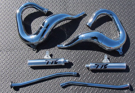 NEW Yamaha Banshee CHROME Toomey Racing T5 Pipes + T-5 silencers 1987-2006 3