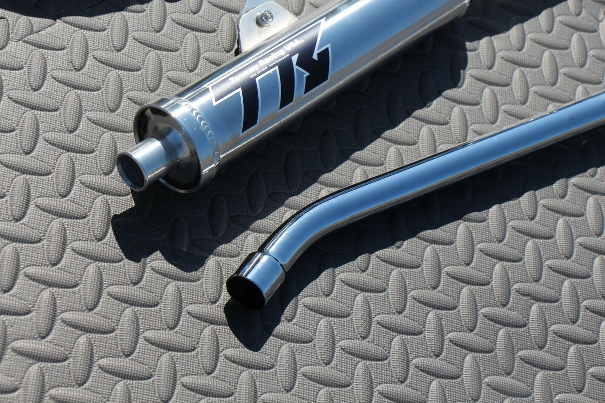 NEW Yamaha Banshee CHROME Toomey Racing T5 Pipes + T-5 silencers 1987-2006 7