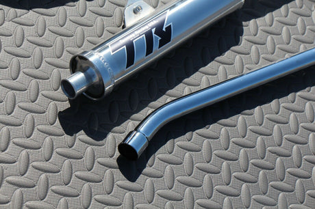 NEW Yamaha Banshee CHROME Toomey Racing T5 Pipes + T-5 silencers 1987-2006 7