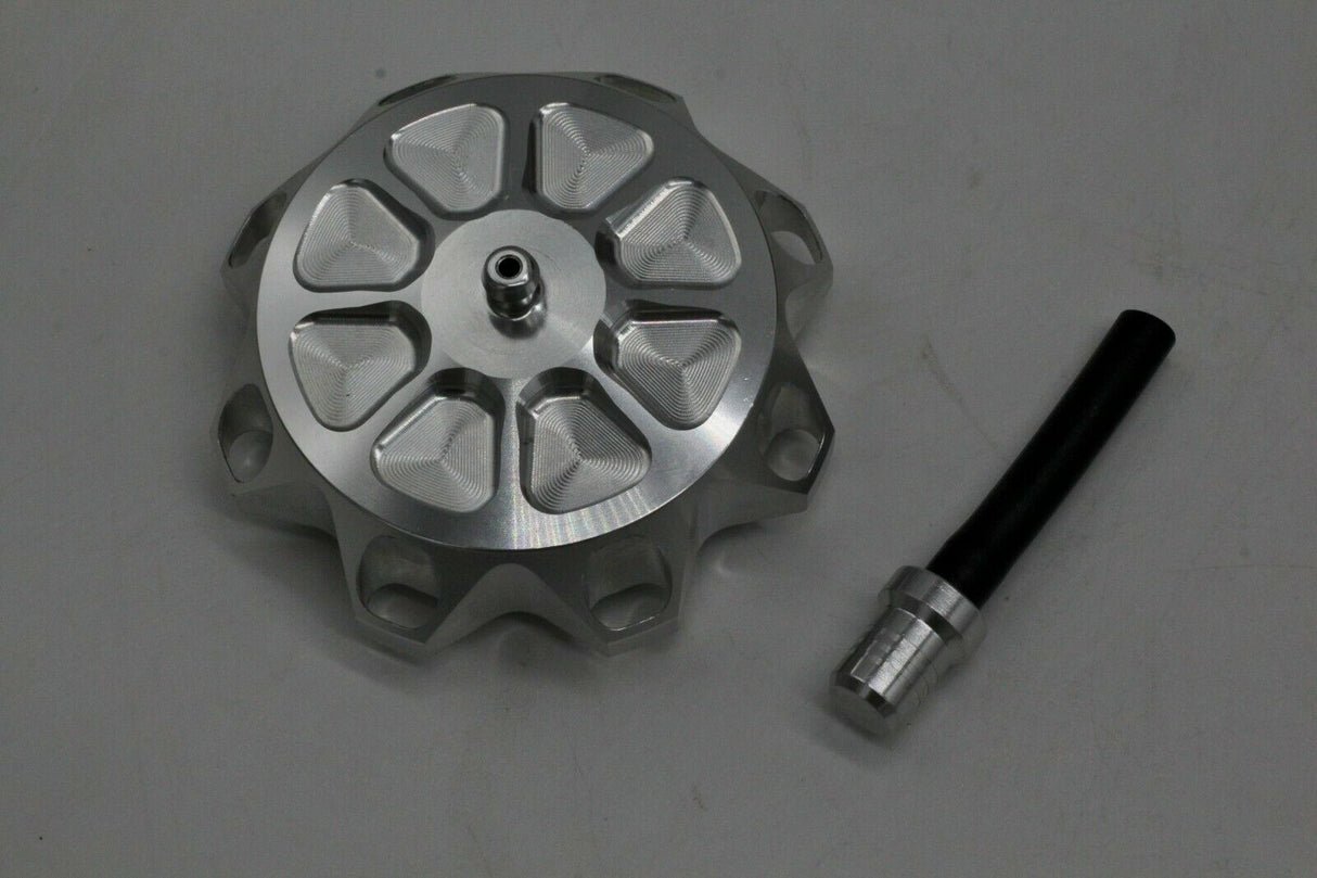 VITO'S ALUMINUM GAS TANK CAP YAMAHA BANSHEE YFZ450 RAPTOR 660 + BILLET VENT CAP 2