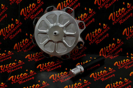 VITO'S ALUMINUM GAS TANK CAP YAMAHA BANSHEE YFZ450 RAPTOR 660 + BILLET VENT CAP 3