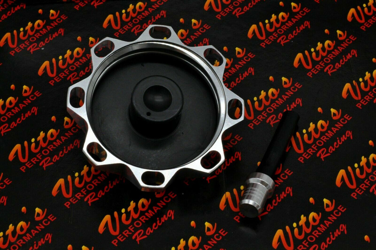 VITO'S ALUMINUM GAS TANK CAP YAMAHA BANSHEE YFZ450 RAPTOR 660 + BILLET VENT CAP 4