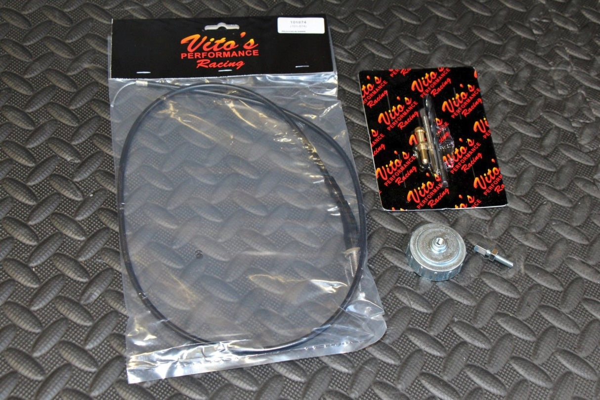Vito's TORS REMOVAL ELIMINATOR KIT throttle cable + cap + idle screw BLASTER 200 2
