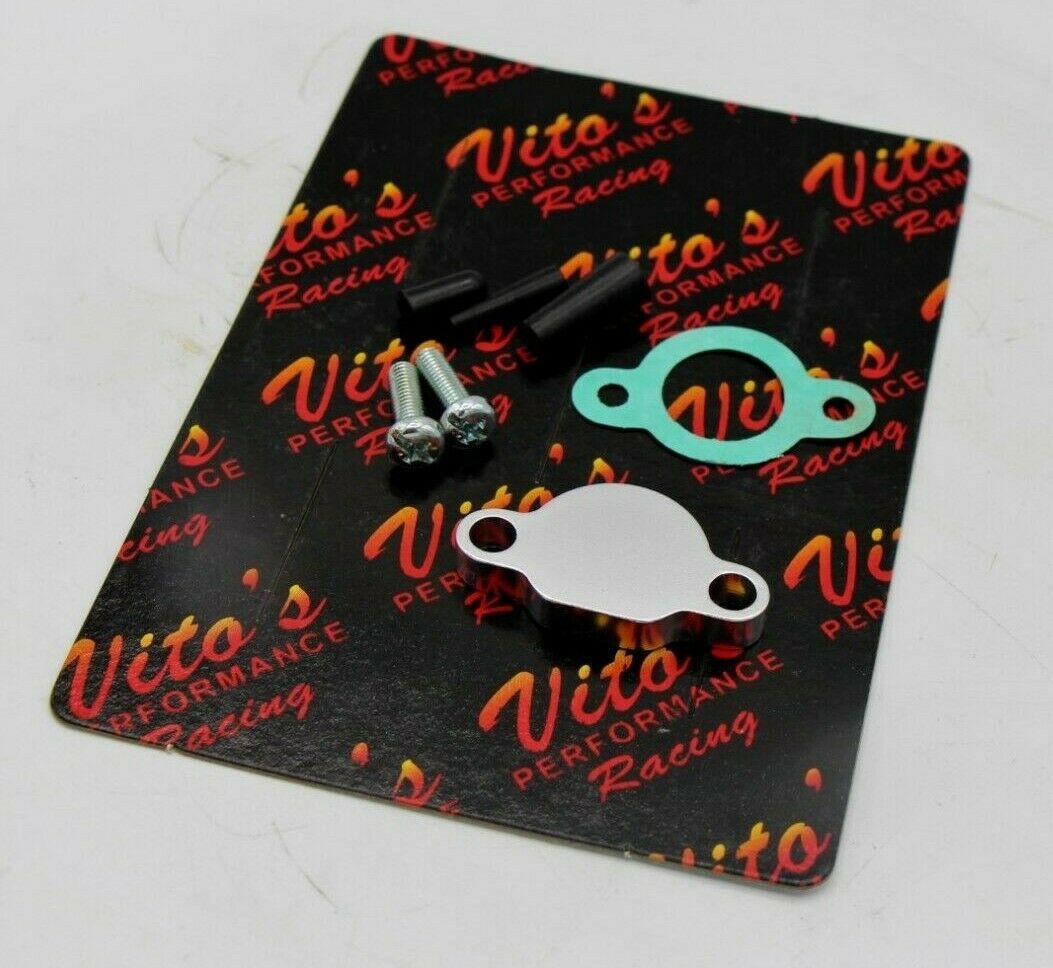 Vito's oil injection block off PLATE + GASKET ONLY YFS200 Yamaha Blaster Banshee 1