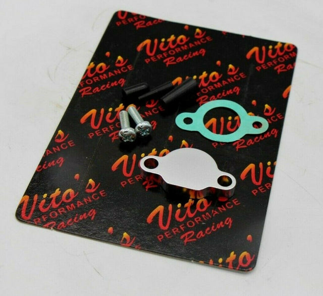 Vito's oil injection block off PLATE + GASKET ONLY YFS200 Yamaha Blaster Banshee 1