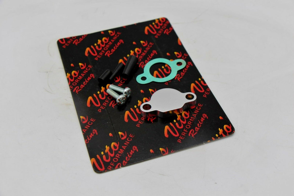 Vito's oil injection block off PLATE + GASKET ONLY YFS200 Yamaha Blaster Banshee 2