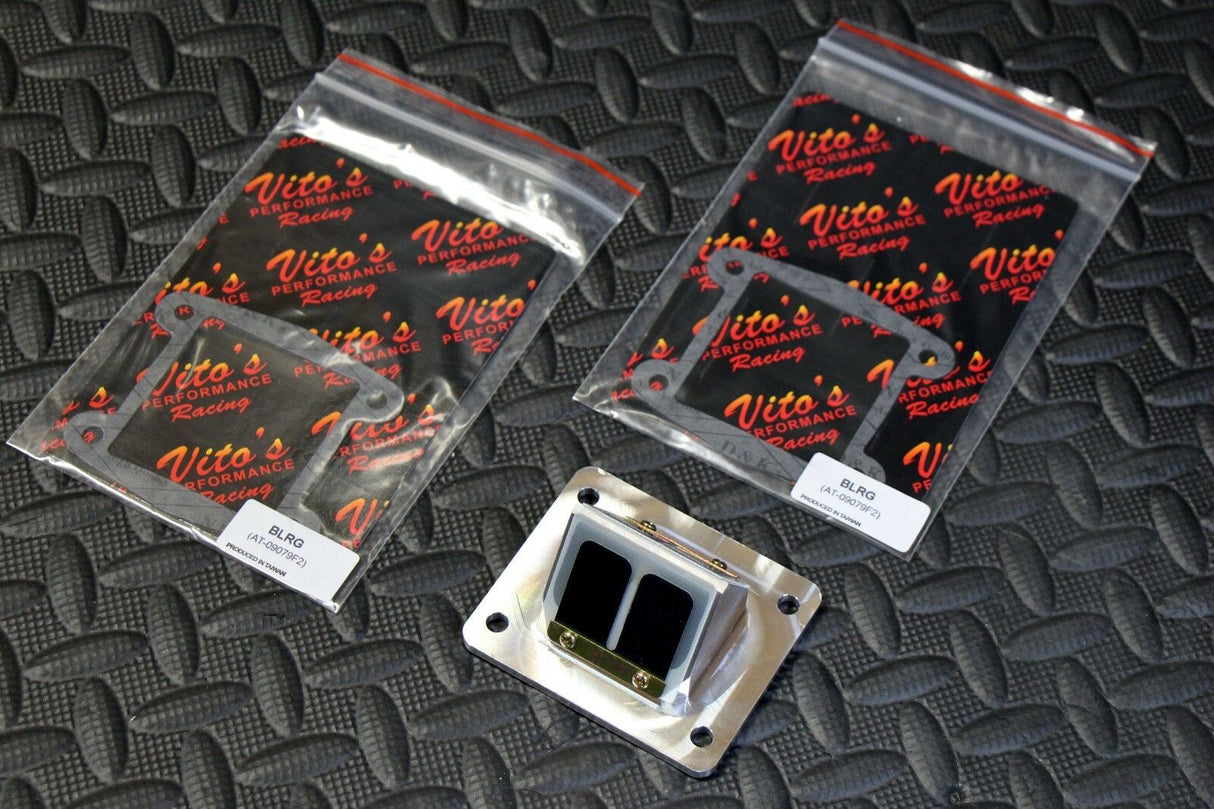 Vito's Performance billet BULLSEYE REED CAGES + carbon flex reeds BLASTER 200 3