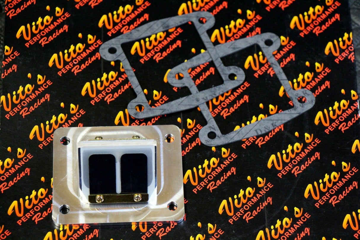 Vito's Performance billet BULLSEYE REED CAGES + carbon flex reeds BLASTER 200 6