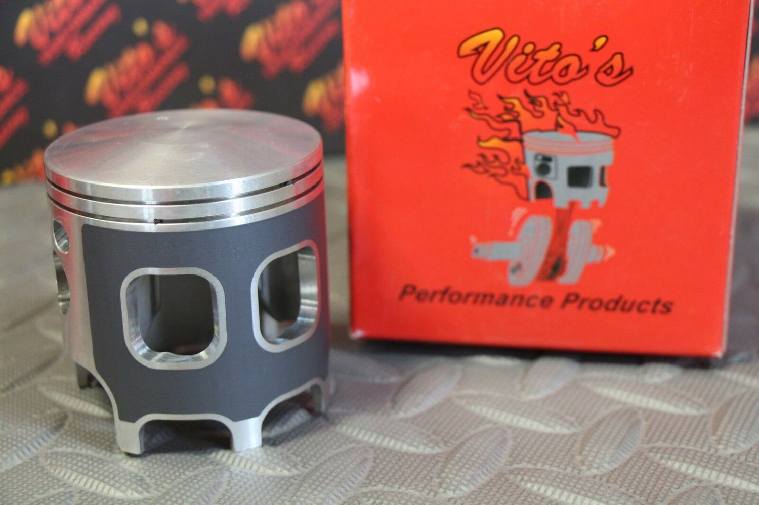 2 x FORGED Vito's Performance Banshee pistons ATHENA 68.00 4mm 110mm BIG BORE 3