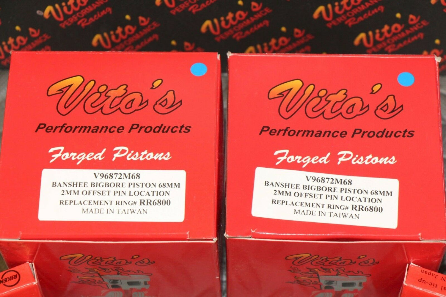 2 x FORGED Vito's Performance Banshee pistons ATHENA 68.00 4mm 110mm BIG BORE 6