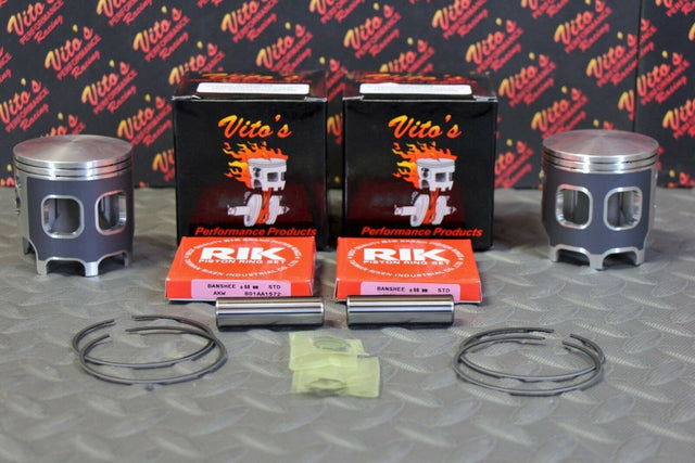 2 x Vito's ATHENA Banshee pistons FORGED 68.00 stock cylinder BIG BORE 68mm 1