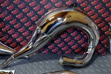 Vito's Performance FAT BASTARD pipes in frame 1987-2006 Yamaha Banshee CHROME 4