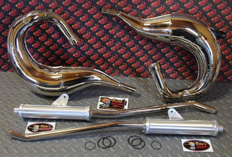 Vito's Performance FAT BASTARD pipes in frame 1987-2006 Yamaha Banshee CHROME 12