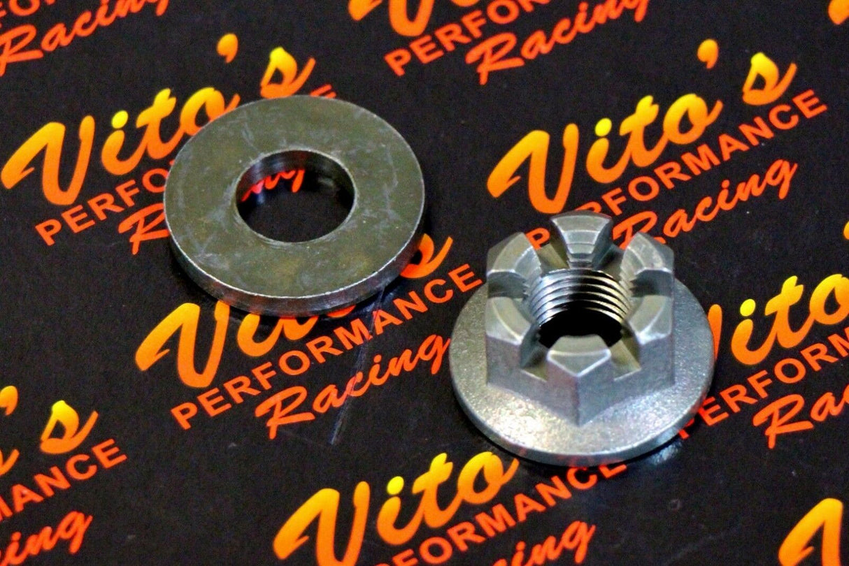 2 X VITO'S PERFORMANCE AXLE CASTLE HUB NUT WASHER YAMAHA BANSHEE BLASTER RAPTOR 3