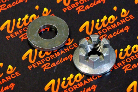 2 X VITO'S PERFORMANCE AXLE CASTLE HUB NUT WASHER YAMAHA BANSHEE BLASTER RAPTOR 3