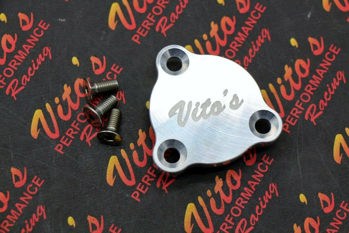 Neutral safety switch block off cover plate BILLET ALUMINUM Yamaha Banshee 2