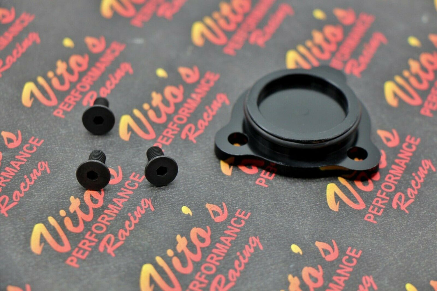 Neutral safety switch block off cover plate BILLET ALUMINUM Yamaha Banshee BLACK 2