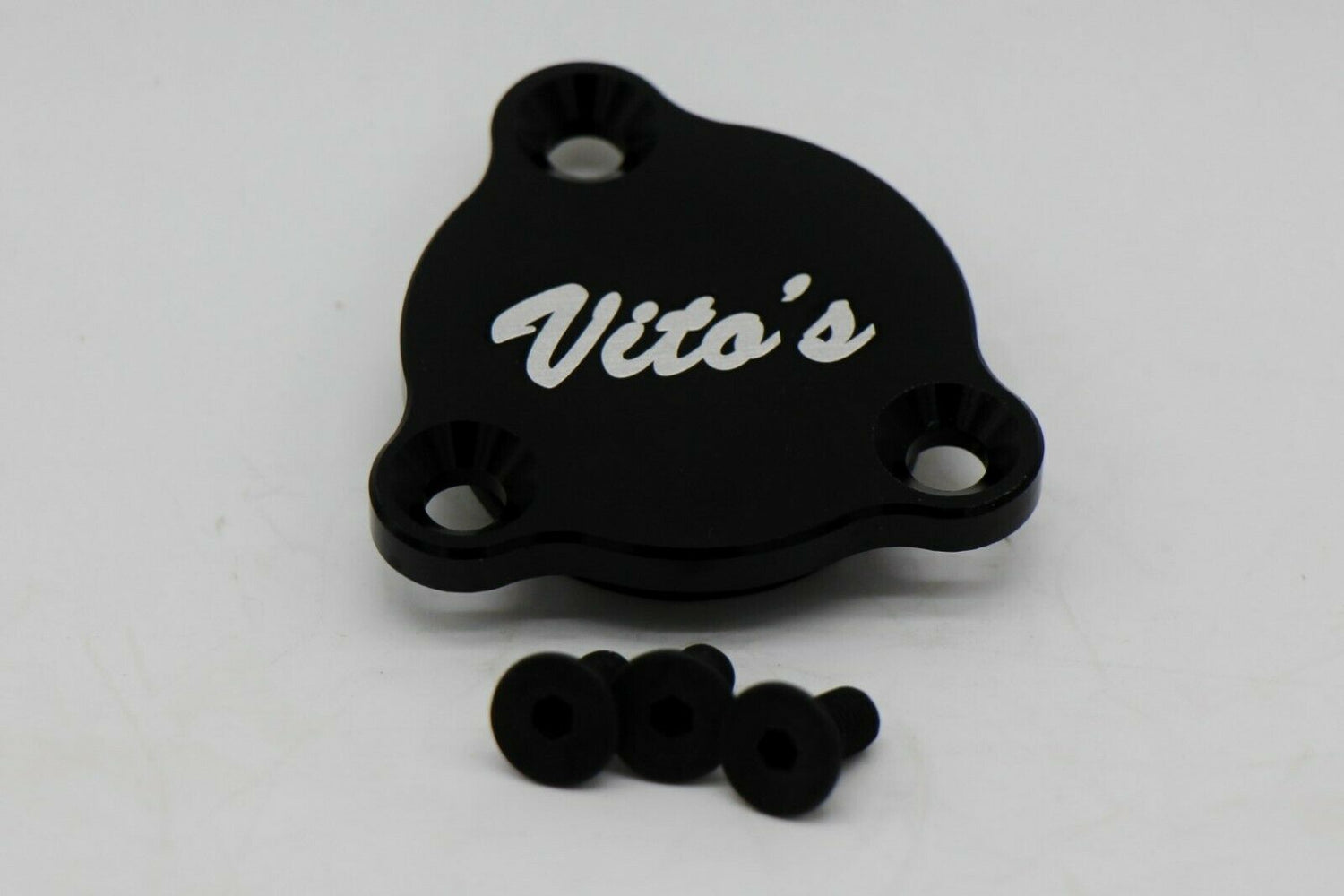 Neutral safety switch block off cover plate BILLET ALUMINUM Yamaha Banshee BLACK 3