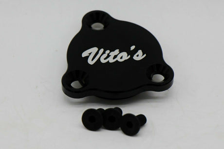 Neutral safety switch block off cover plate BILLET ALUMINUM Yamaha Banshee BLACK 3