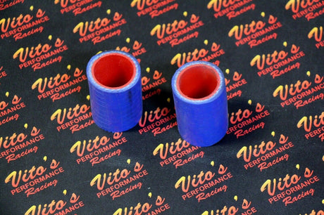 2 x Vito's Yamaha Banshee exhaust pipe clamps 1" FMF Toomey BLUE silicone 87-06 1