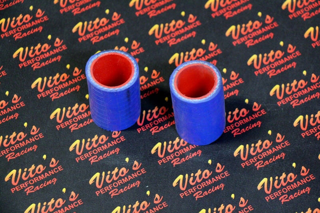 2 x Vito's Yamaha Banshee exhaust pipe clamps 1" FMF Toomey BLUE silicone 87-06 1