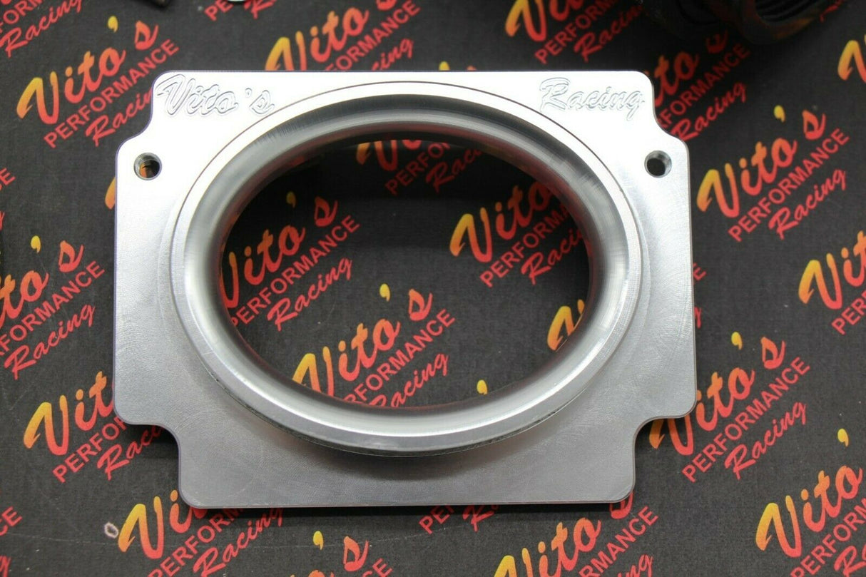 Vito's PRO FLOW billet airbox adapter plate for KN air filter Yamaha Banshee 6