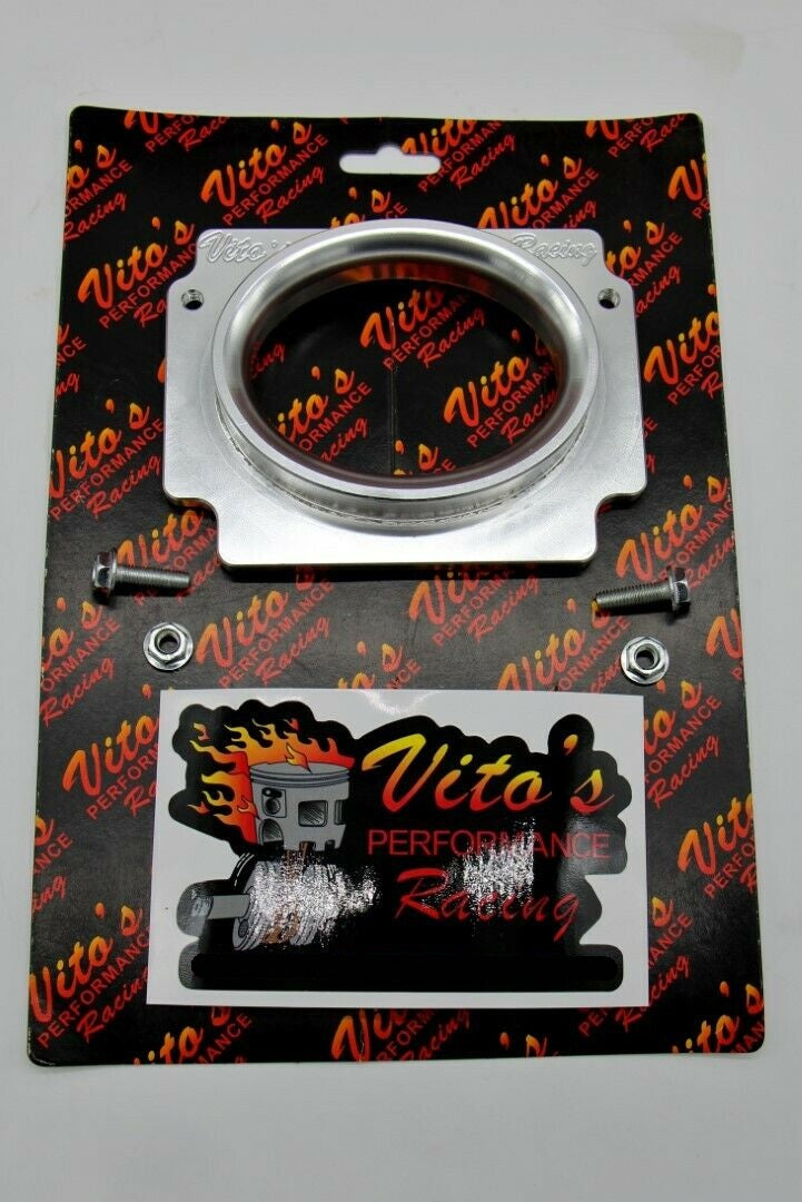 Vito's PRO FLOW billet airbox adapter plate for KN air filter Yamaha Banshee 1