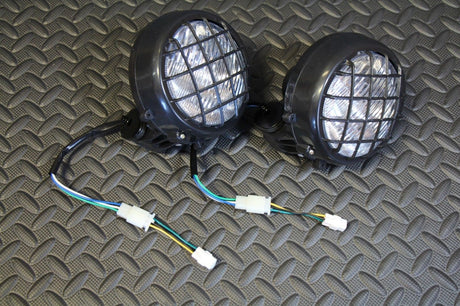 2 x NEW Headlights Yamaha Banshee lens bulbs lights grills 2002-2006 + COLLARS 5