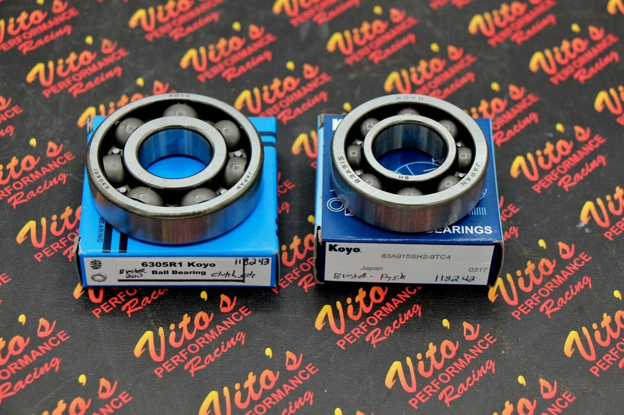 2 x VITO'S Yamaha Blaster crank bearings KOYO flywheel + clutch side crankshaft 2