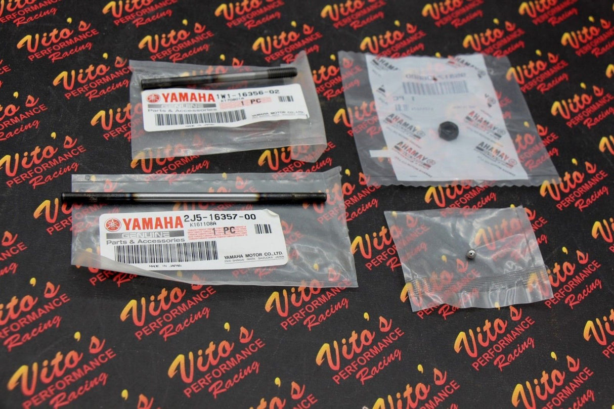 NEW - OEM Yamaha Blaster clutch PUSH RODS and BALL adjuster screw 1988-2006 2
