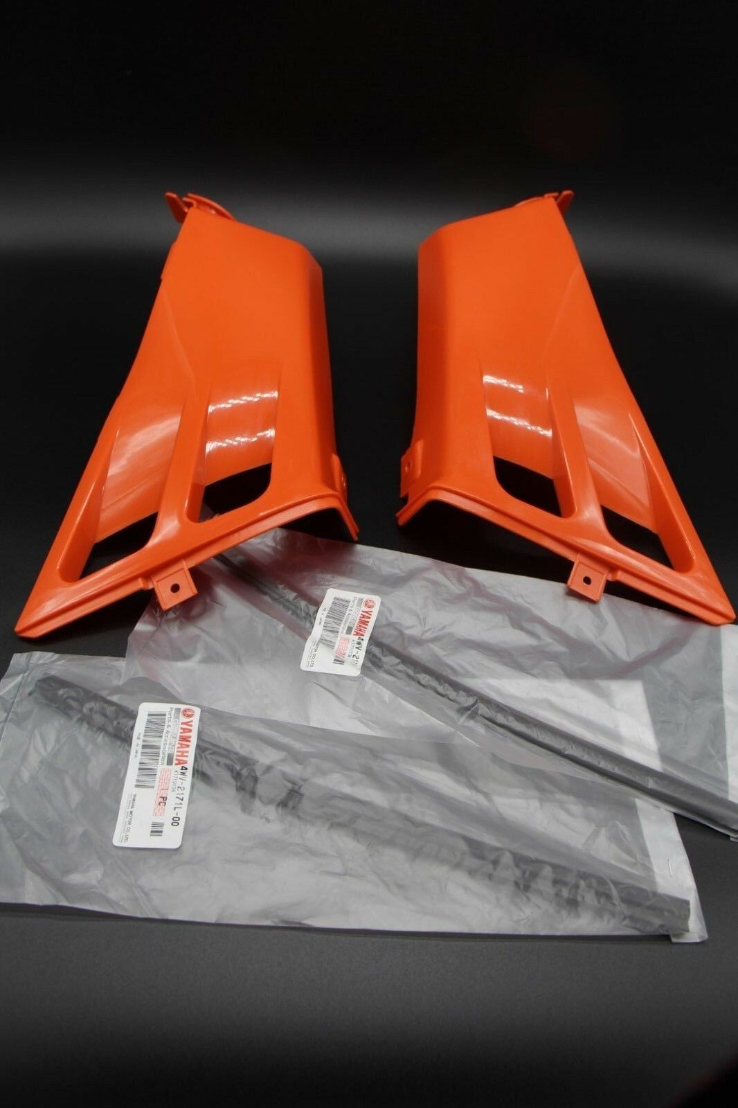 NEW Vito's Yamaha Banshee plastic gas tank side covers + grill 1987-2006 ORANGE 5