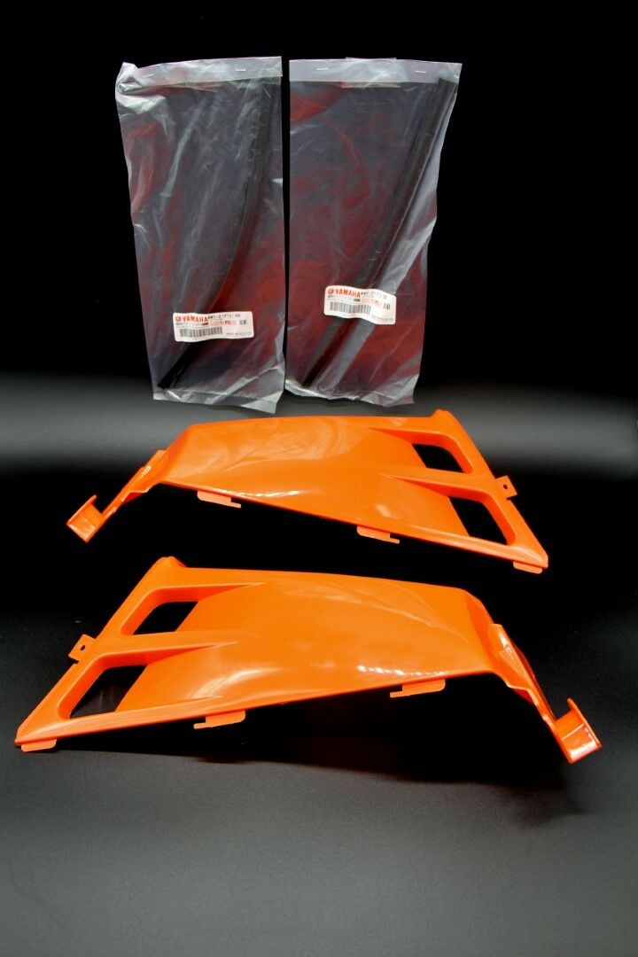 NEW Vito's Yamaha Banshee plastic gas tank side covers + grill 1987-2006 ORANGE 6