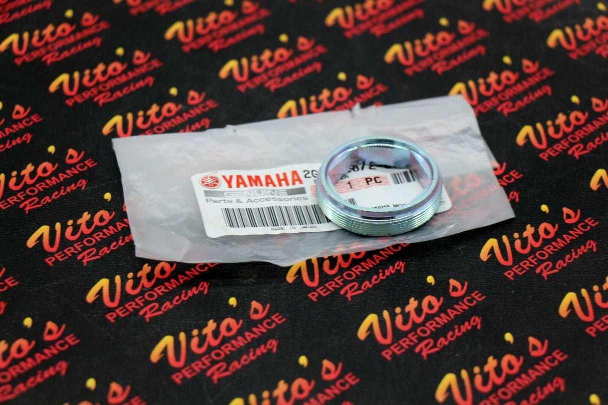 New Yamaha Frame Steering Stem Bearing Holder Nut OEM Banshee Raptor YFZ450 1