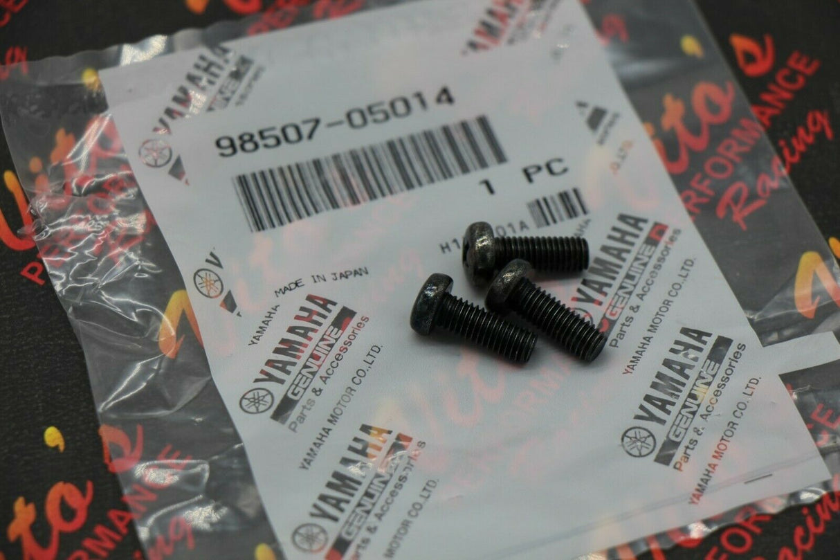 OEM Clutch cover round insert + 3 factory bolts Yamaha Banshee 1987-2006 NEW 3