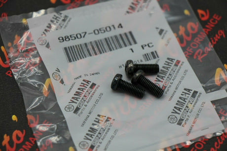 OEM Clutch cover round insert + 3 factory bolts Yamaha Banshee 1987-2006 NEW 3