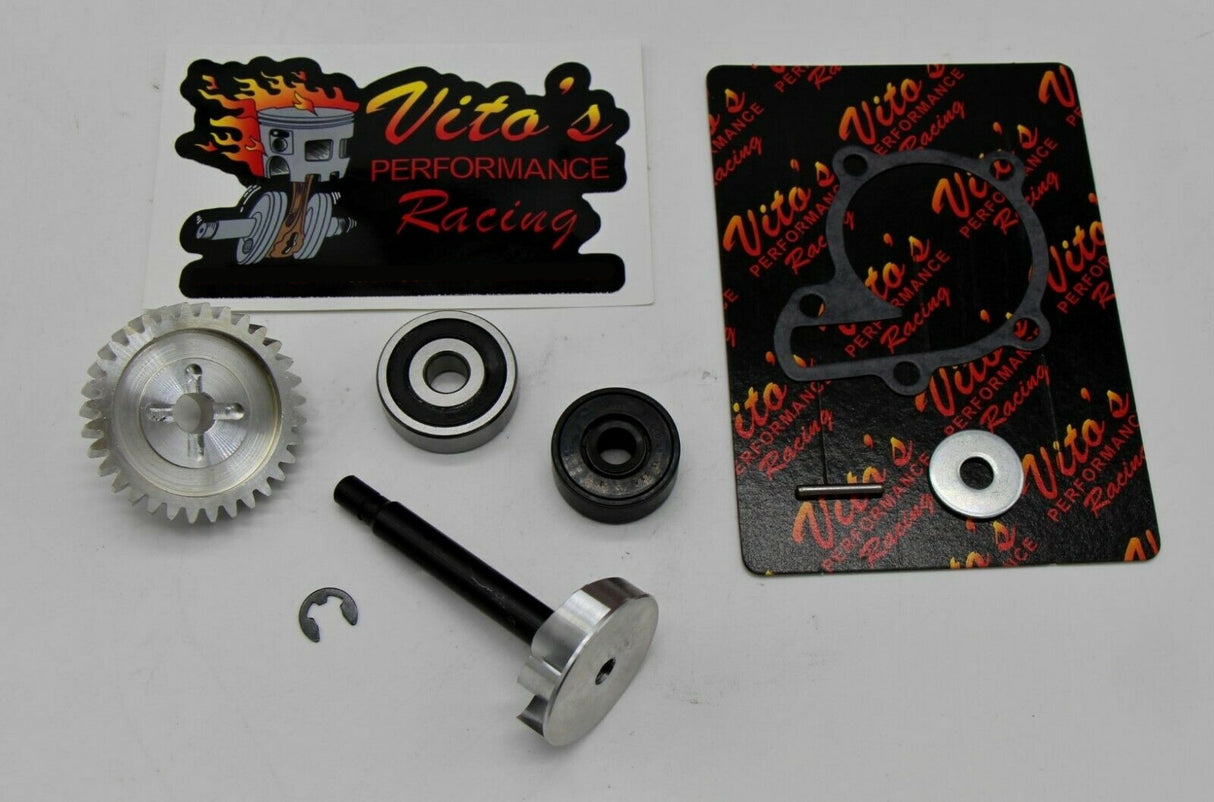 Vito's billet Impeller + ALUMINUM GEAR + Bearing Seal Gasket water pump Banshee 1