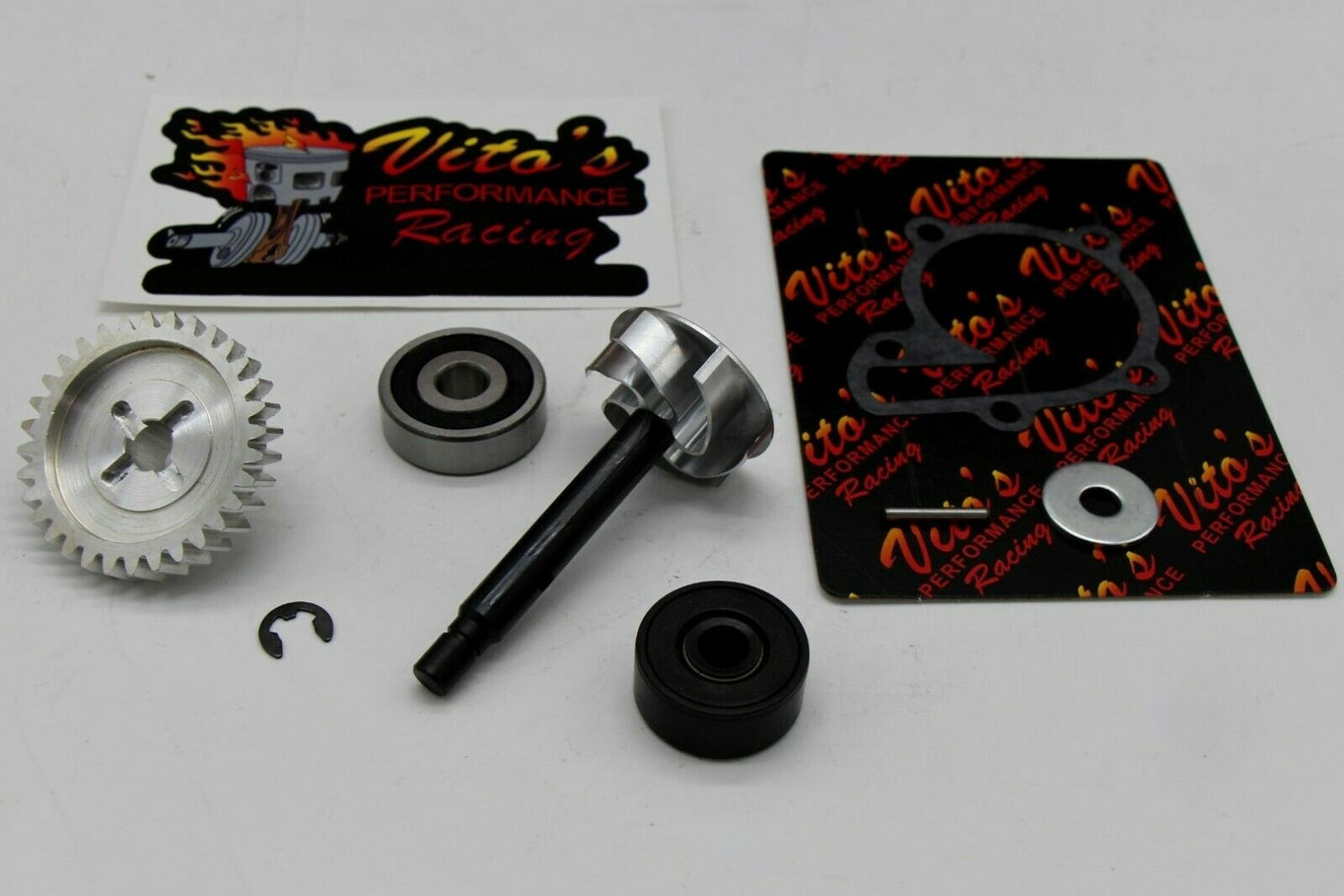 Vito's billet Impeller + ALUMINUM GEAR + Bearing Seal Gasket water pump Banshee 2