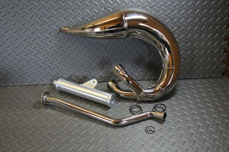 NEW 1987-2006 Yamaha Banshee SHEARER 2:1 single pipes  silencer - CHROME 2