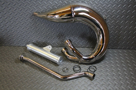 NEW 1987-2006 Yamaha Banshee SHEARER 2:1 single pipes  silencer - CHROME 3