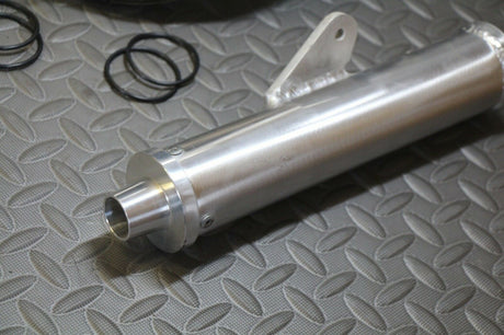 NEW 1987-2006 Yamaha Banshee SHEARER 2:1 single pipes  silencer - CHROME 5