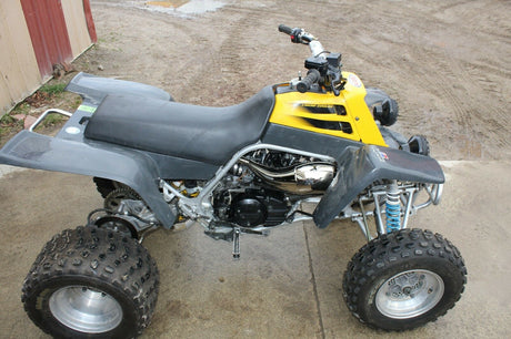 NEW 1987-2006 Yamaha Banshee SHEARER 2:1 single pipes  silencer - CHROME 8