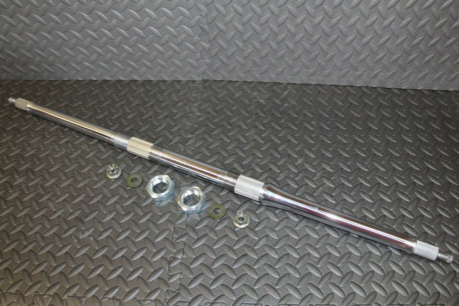 NEW Vito's Performance +2" extended AXLE Yamaha Banshee hub axle nuts kit CHROME 2